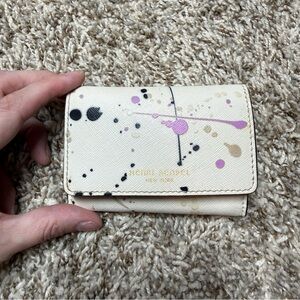 Henri Bendel Paint Splatter Card Holder Wallet